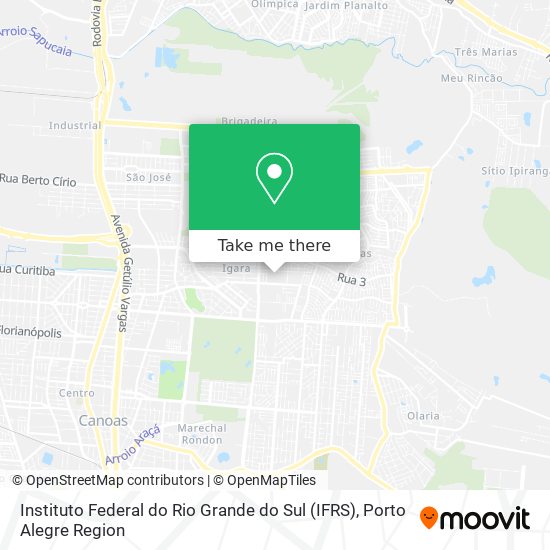 Instituto Federal do Rio Grande do Sul (IFRS) map