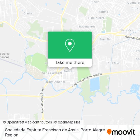 Sociedade Espirita Francisco de Assis map