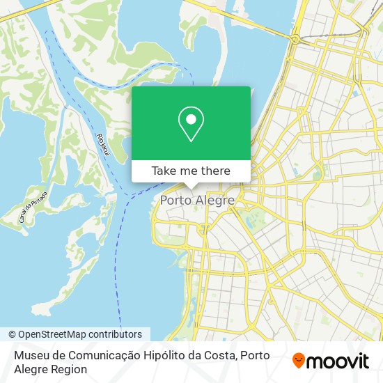 Mapa Museu de Comunicação Hipólito da Costa