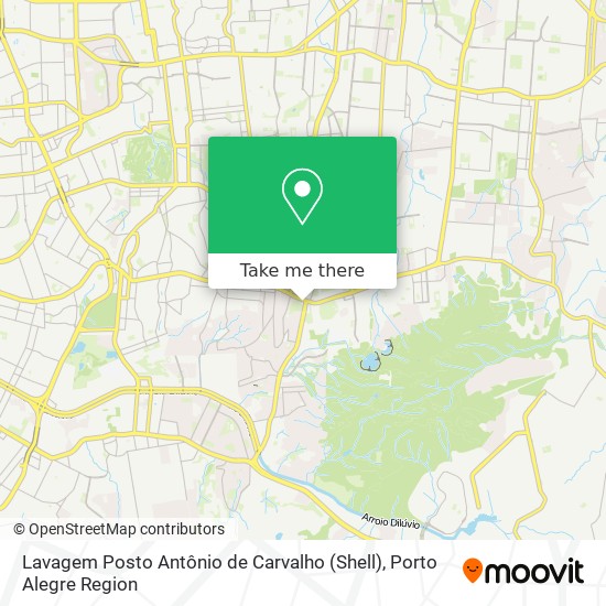 Lavagem Posto Antônio de Carvalho (Shell) map