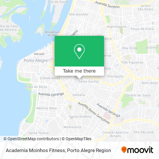 Mapa Academia Moinhos Fitness