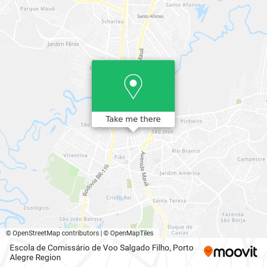 Escola de Comissário de Voo Salgado Filho map