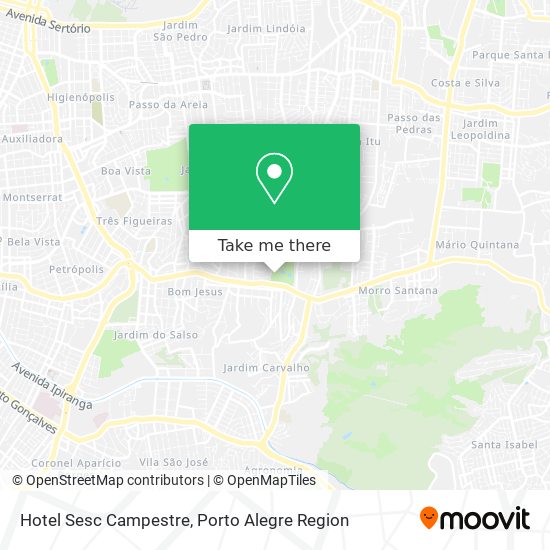 Hotel Sesc Campestre map