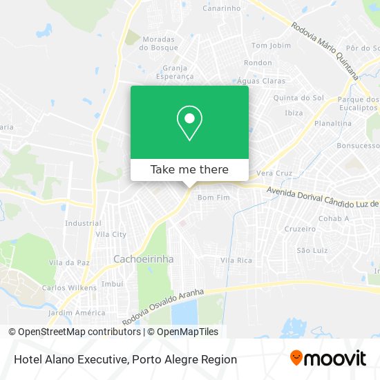 Hotel Alano Executive map