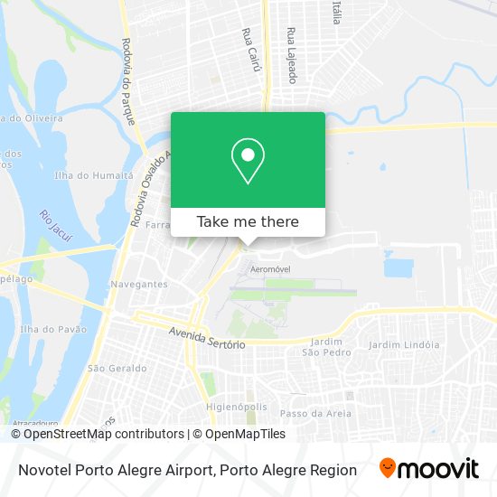 Mapa Novotel Porto Alegre Airport