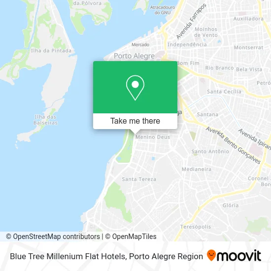 Blue Tree Millenium Flat Hotels map