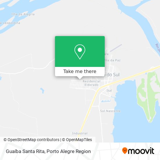 Guaíba Santa Rita map