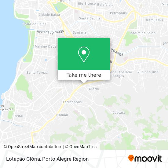 Lotação Glória map