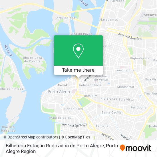 Bilheteria Estação Rodoviária de Porto Alegre map