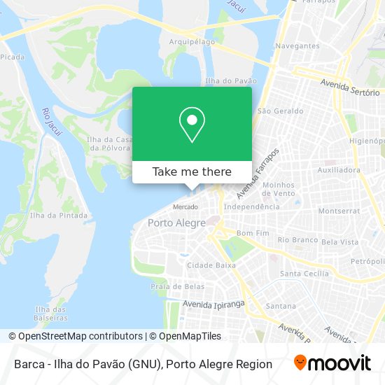 Barca - Ilha do Pavão (GNU) map