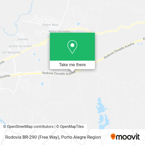 Rodovia BR-290 (Free Way) map