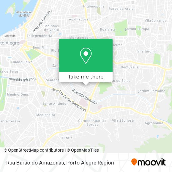 Mapa Rua Barão do Amazonas