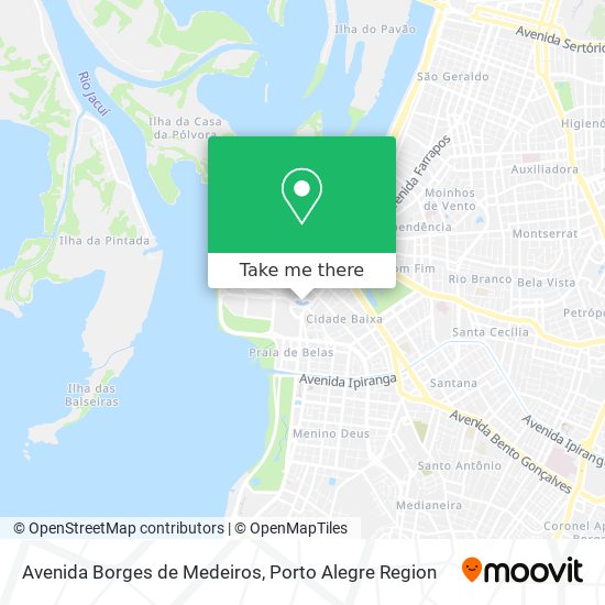 Avenida Borges de Medeiros map