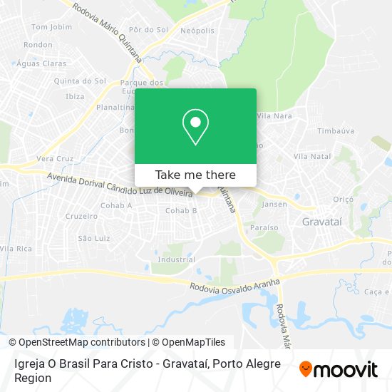 Mapa Igreja O Brasil Para Cristo - Gravataí