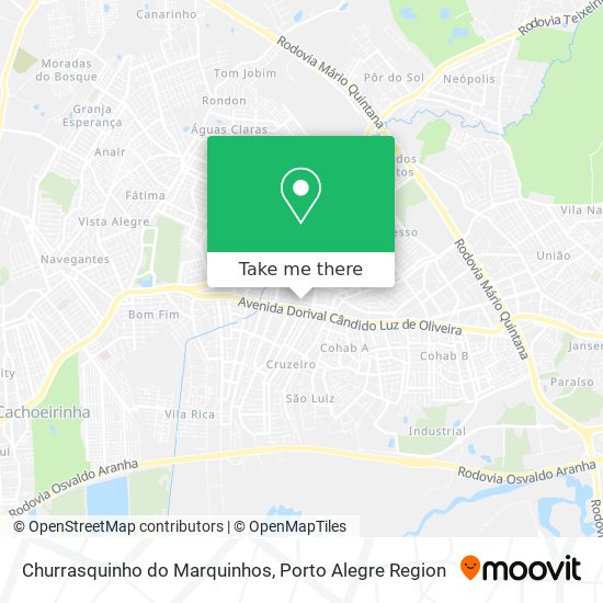 Mapa Churrasquinho do Marquinhos