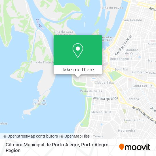 Câmara Municipal de Porto Alegre map