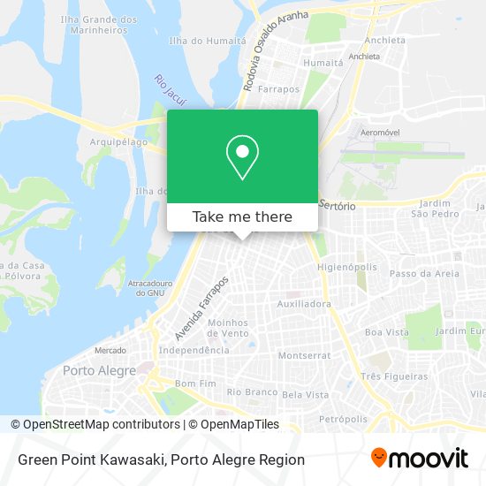 Mapa Green Point Kawasaki