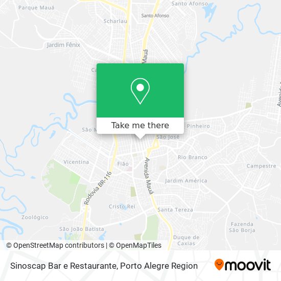 Mapa Sinoscap Bar e Restaurante