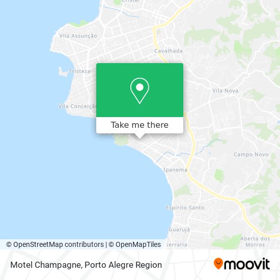 Mapa Motel Champagne