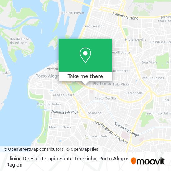 Clinica De Fisioterapia Santa Terezinha map