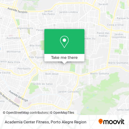Academia Center Fitness map
