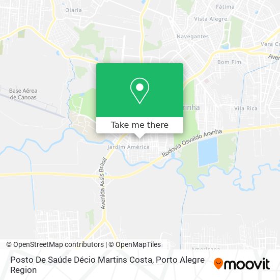 Mapa Posto De Saúde Décio Martins Costa