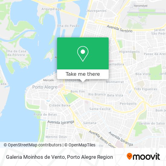 Galeria Moinhos de Vento map