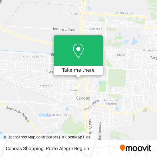 Canoas Shopping map
