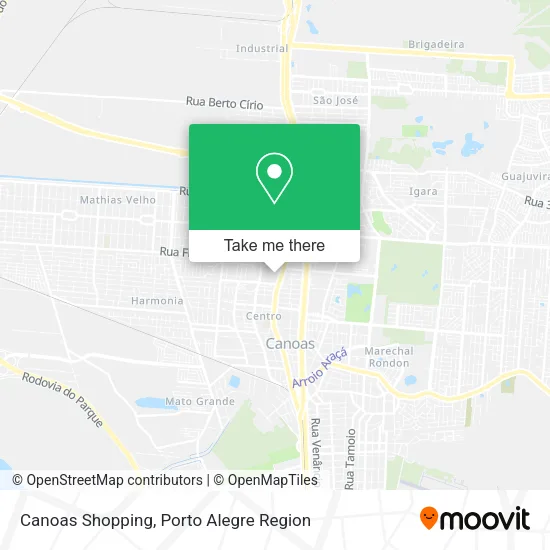 Canoas Shopping map