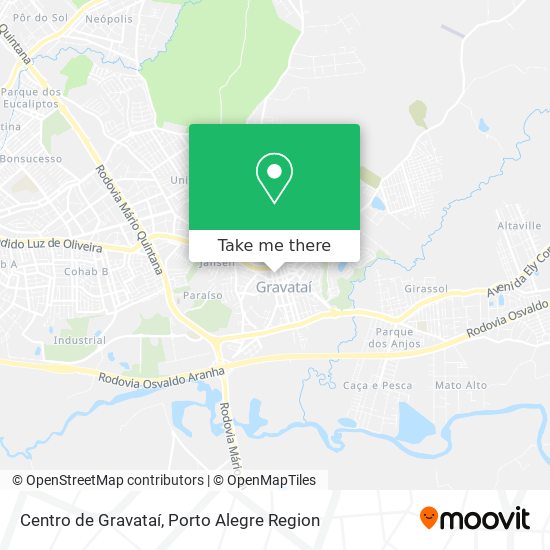 Mapa Centro de Gravataí