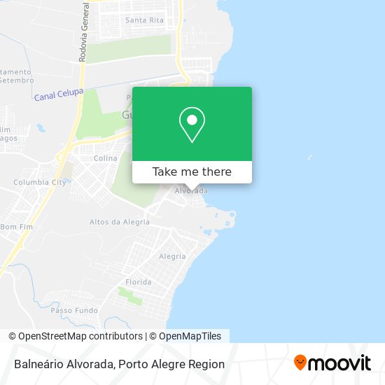 Balneário Alvorada map