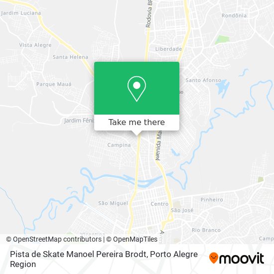 Pista de Skate Manoel Pereira Brodt map