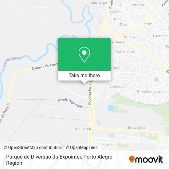 Parque de Diversão da Expointer map