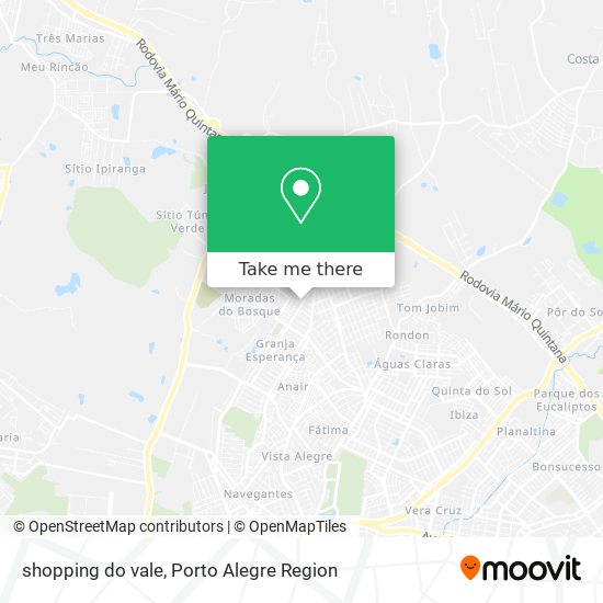 Mapa shopping do vale