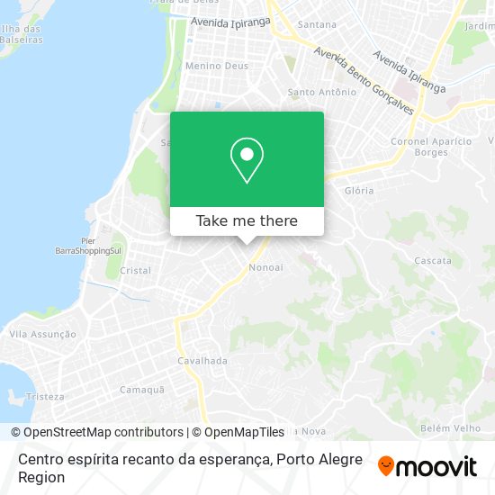 Centro espírita recanto da esperança map