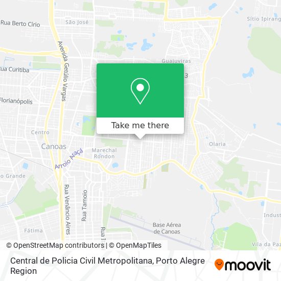 Central de Policia Civil Metropolitana map