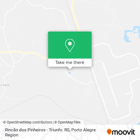 Rincão dos Pinheiros - Triunfo. RS map