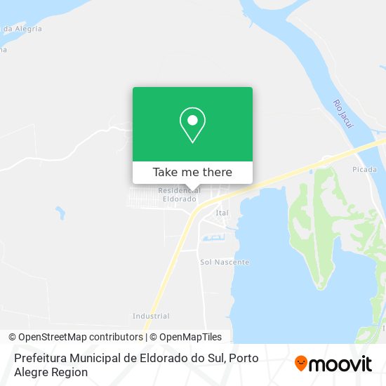 Mapa Prefeitura Municipal de Eldorado do Sul