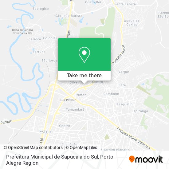 Prefeitura Municipal de Sapucaia do Sul map