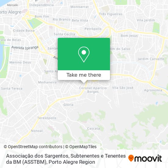 Associação dos Sargentos, Subtenentes e Tenentes da BM (ASSTBM) map