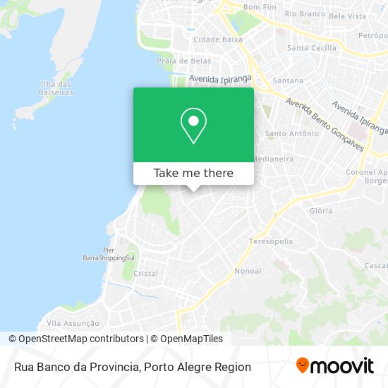 Mapa Rua Banco da Provincia