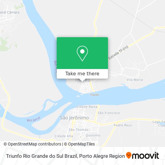 Triunfo Rio Grande do Sul Brazil map