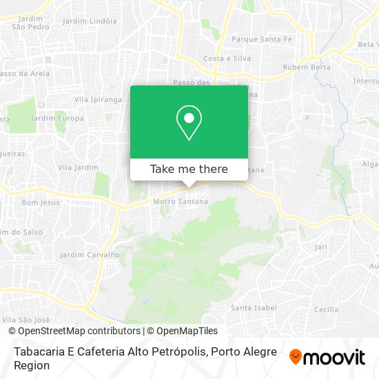 Tabacaria E Cafeteria Alto Petrópolis map