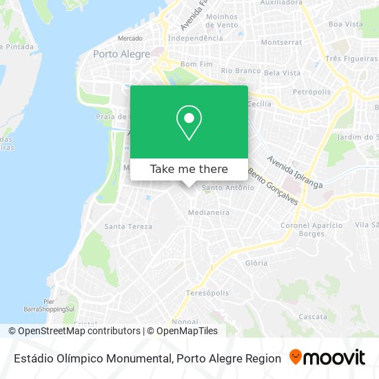 Mapa Estádio Olímpico Monumental