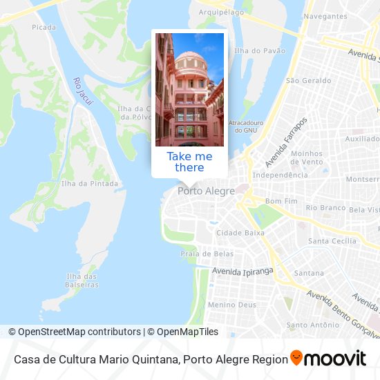 Mapa Casa de Cultura Mario Quintana