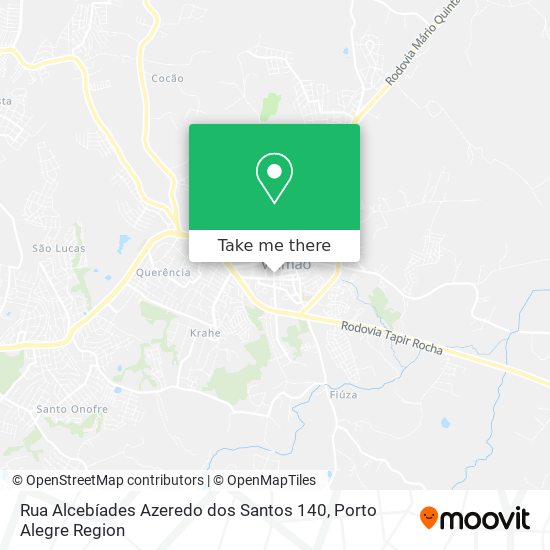 Mapa Rua Alcebíades Azeredo dos Santos 140