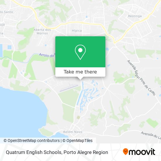 Quatrum English Schools map