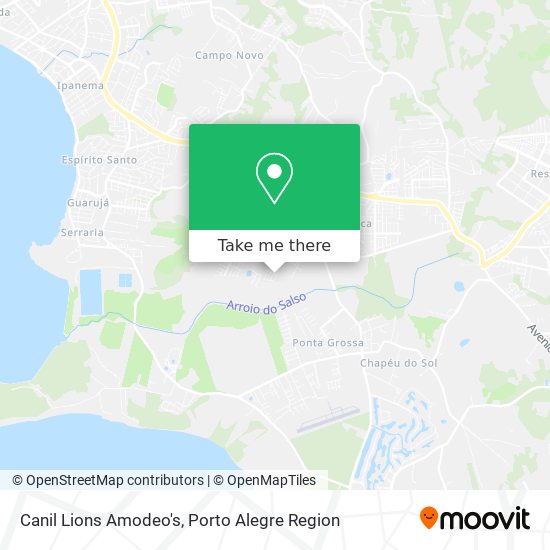 Canil Lions Amodeo's map