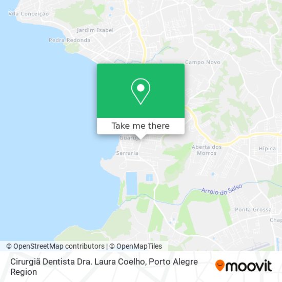 Mapa Cirurgiã Dentista Dra. Laura Coelho