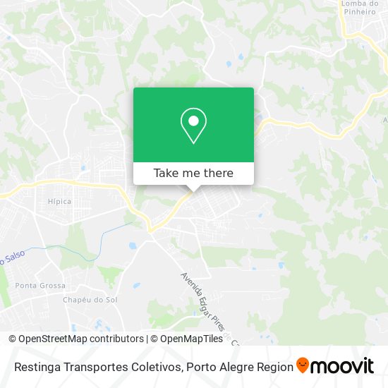 Restinga Transportes Coletivos map